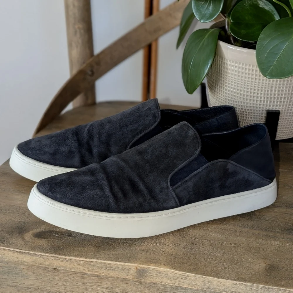 Vince Garvey Suede Leather Slip-On 8.5 Sneakers Platform